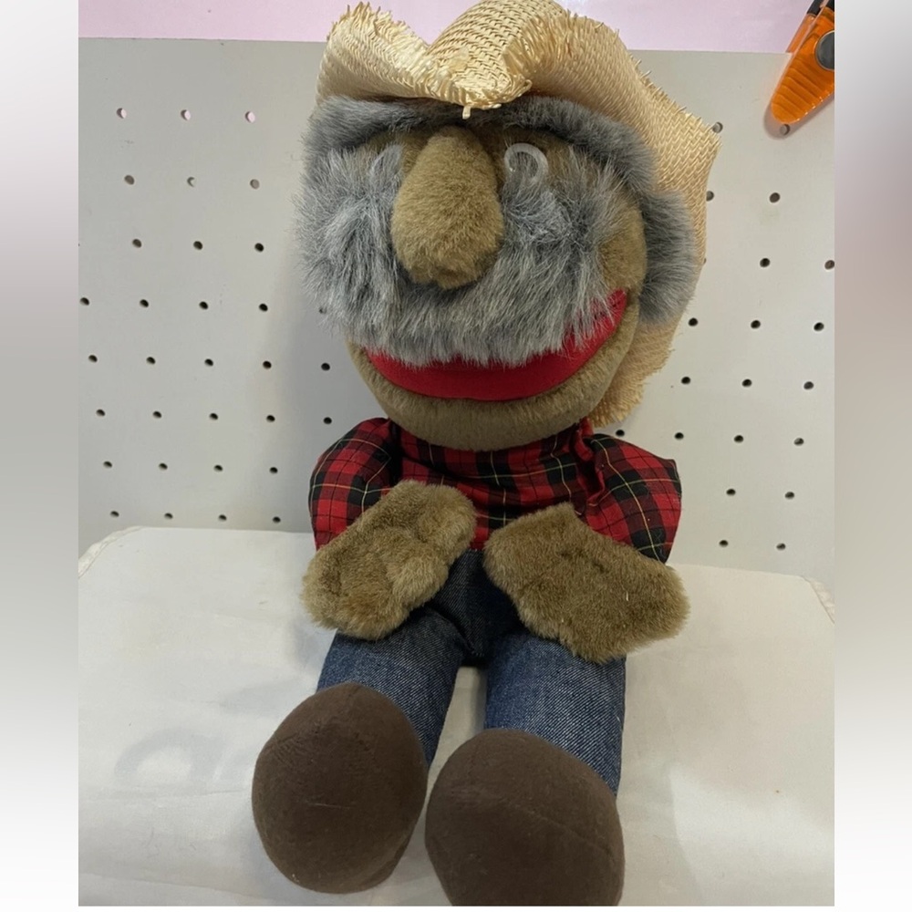 Plaid and Denim Plush Puppet